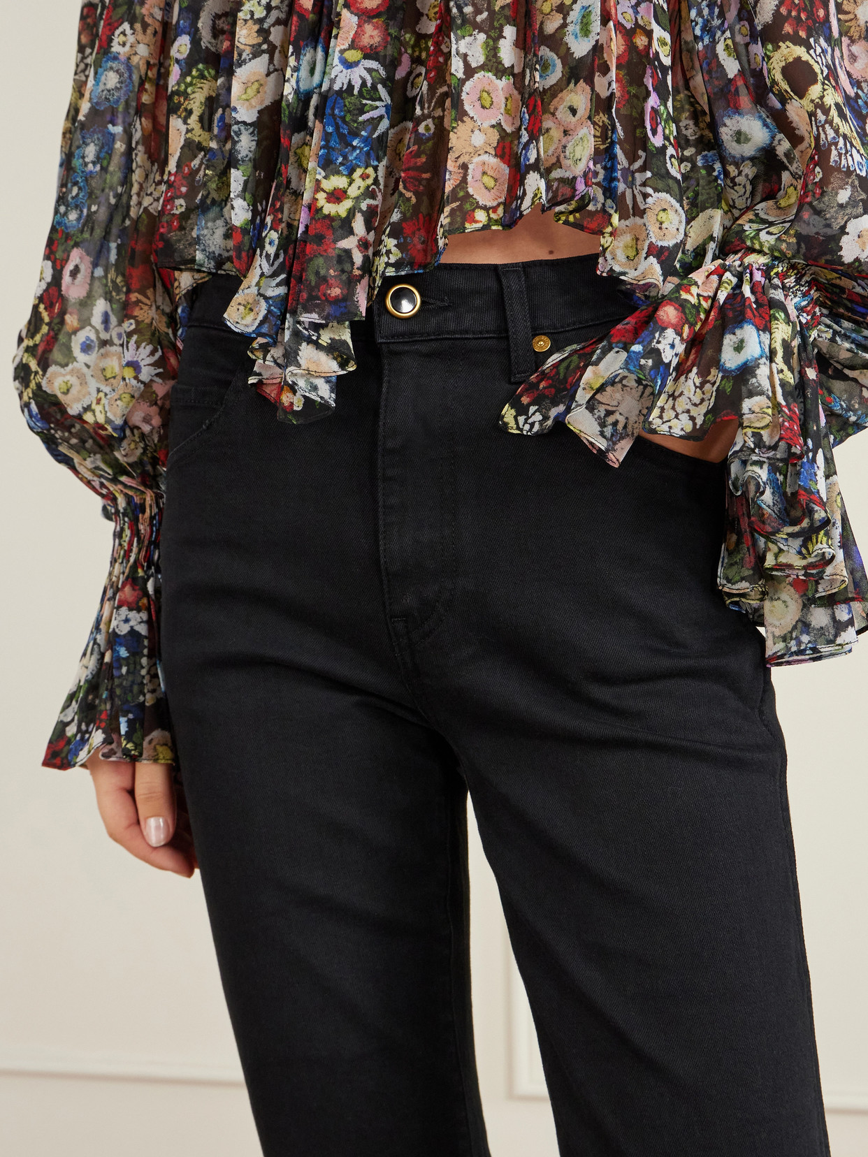 Vivian Mid-Rise Slim-Leg Jeans