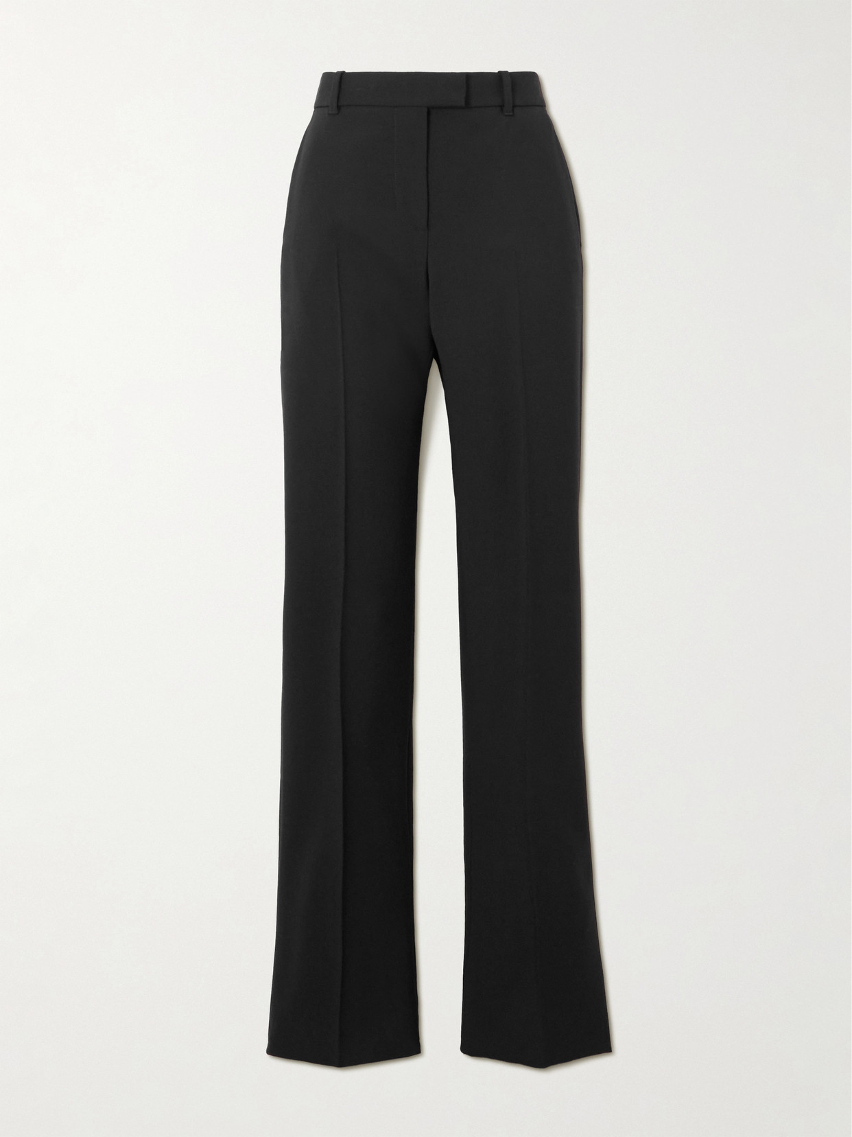 Alexander Mcqueen Wool-blend Twill Straight-leg Pants In Black