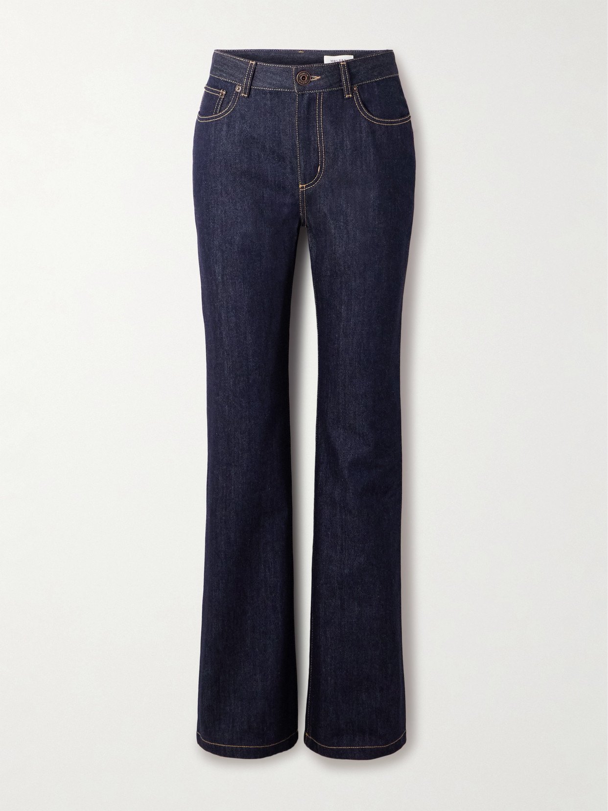 Alexander Mcqueen High-rise Straight-leg Jeans In Blue