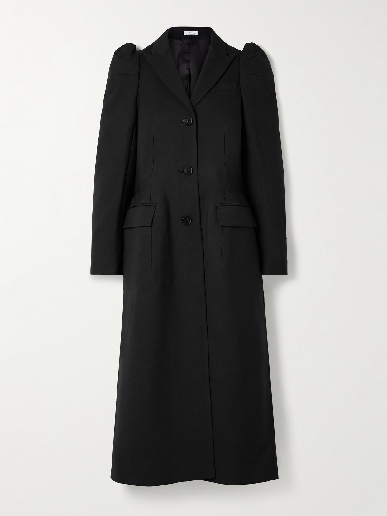 Alexander Mcqueen Wool-blend Coat In Black