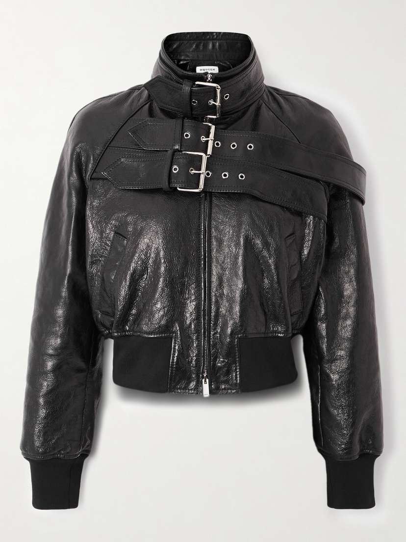 McQueen Buckled Leather Jacket