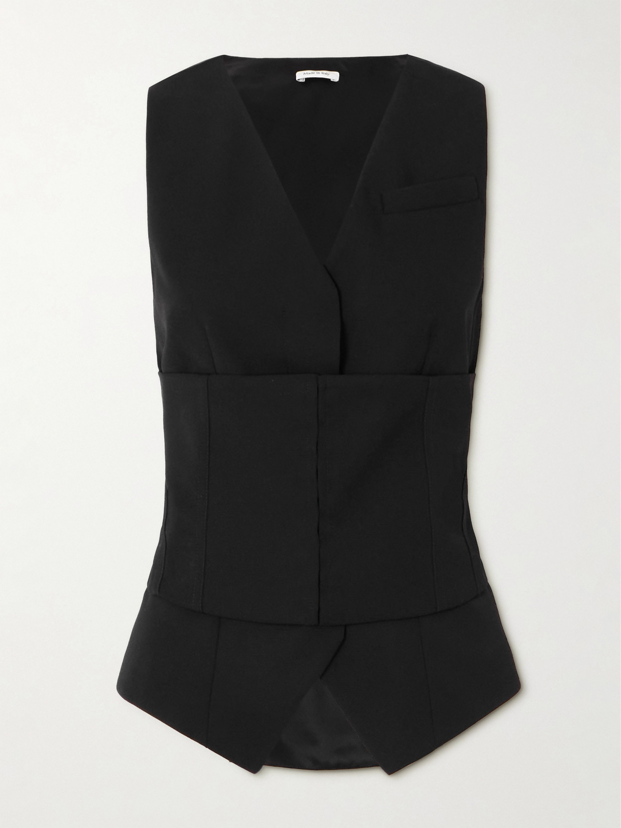 Alexander Mcqueen Wool-twill Vest In Black