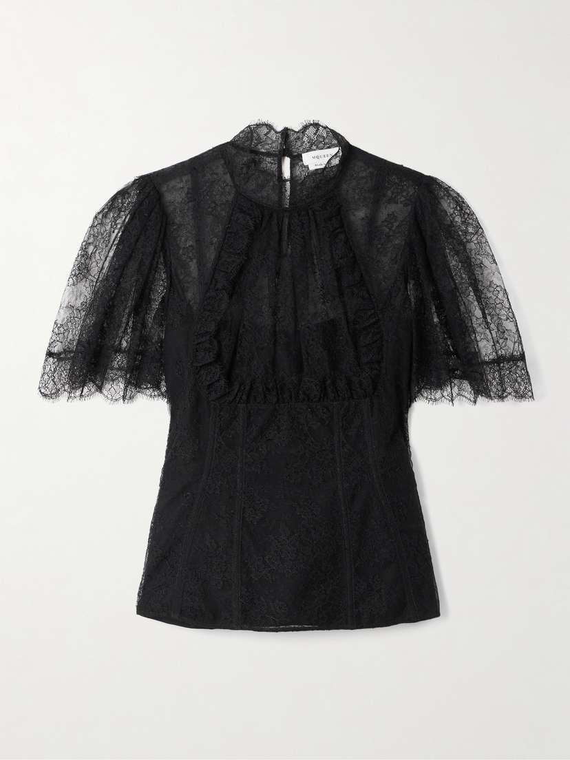 McQueen Ruffled Lace Top