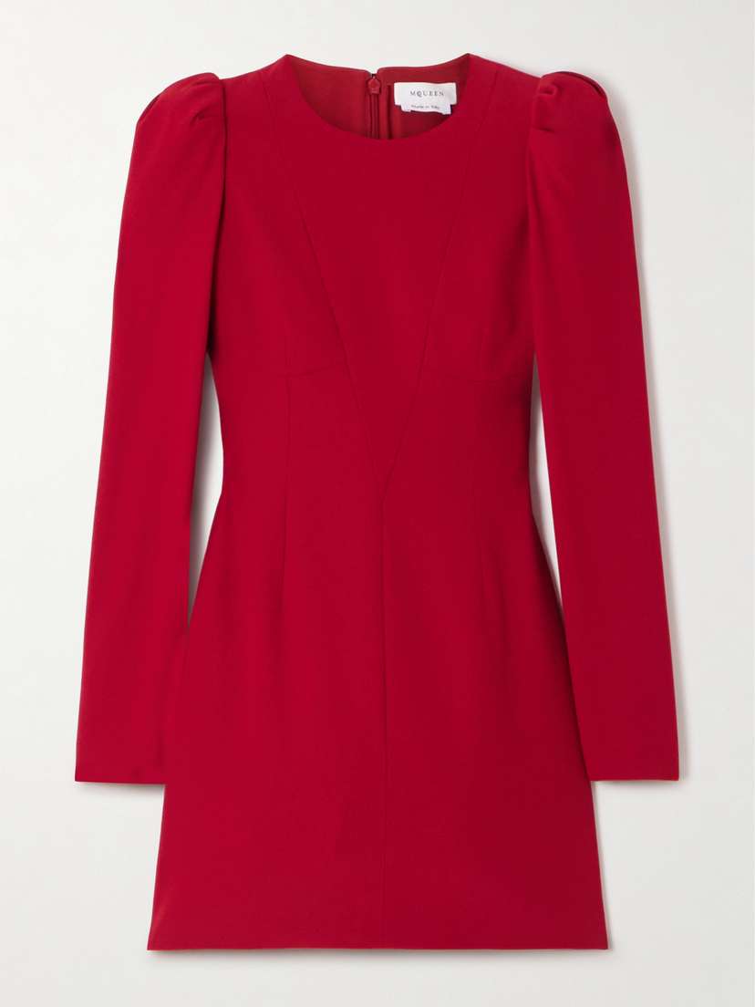 McQueen Crepe Mini Dress