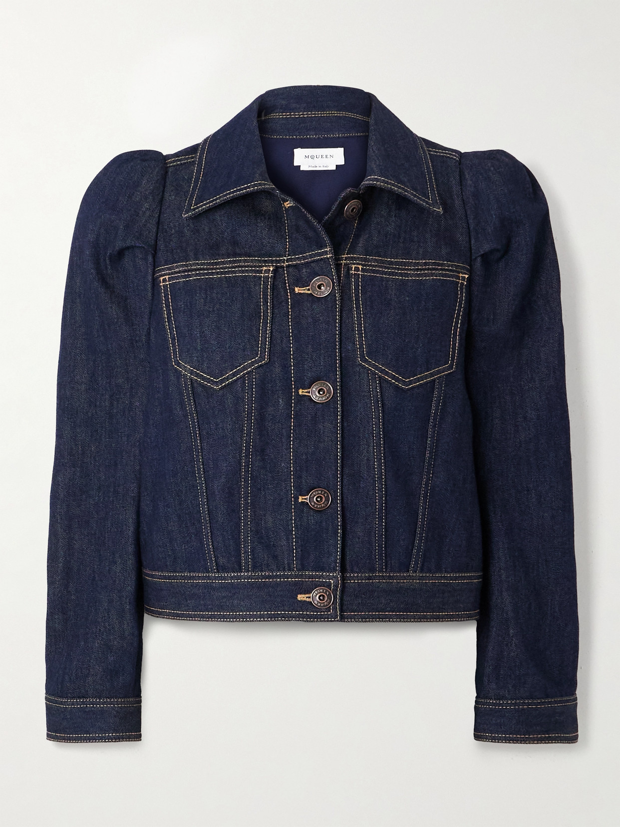 Alexander Mcqueen Stylish Jackets With Unique Design Features In Blue