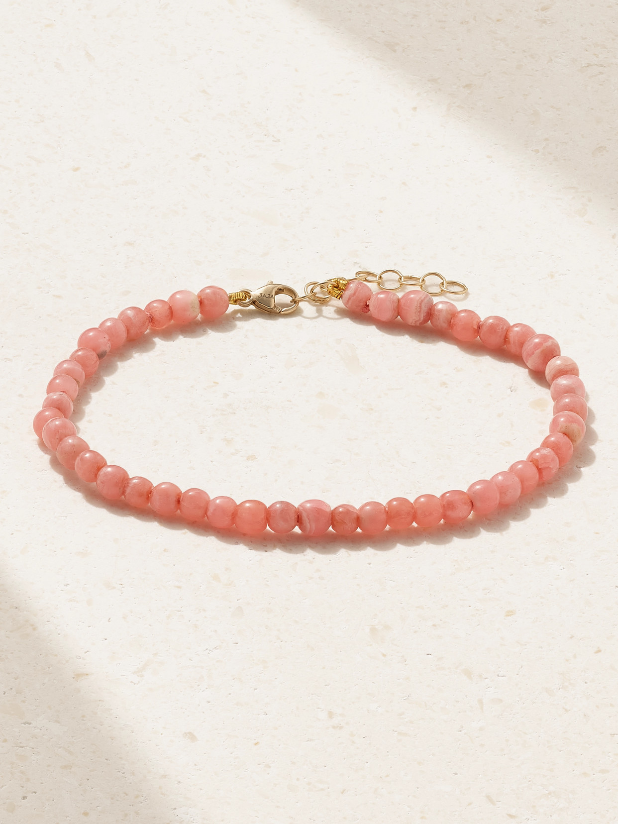 Jia Jia Gold Rhodochrosite Bracelet In Pink