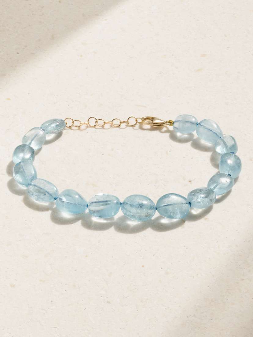 JIA JIA Arizona Candy Gold Aquamarine Bracelet