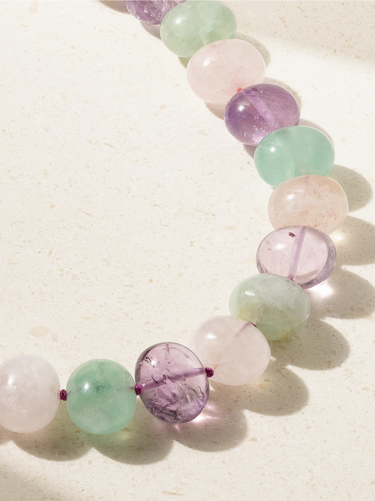 Jia Jia Xl Gold Quartz Necklace In Multi