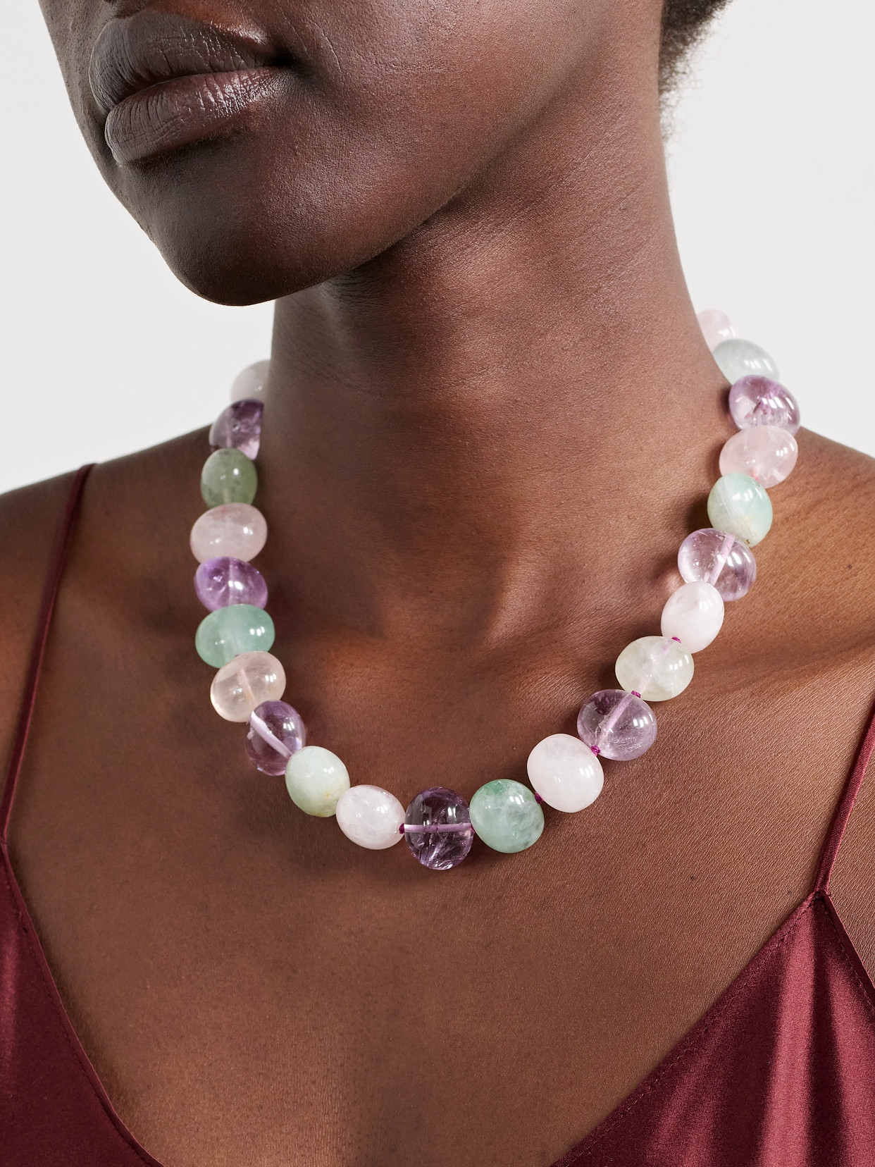 Jia Jia Xl Gold Quartz Necklace In Multi