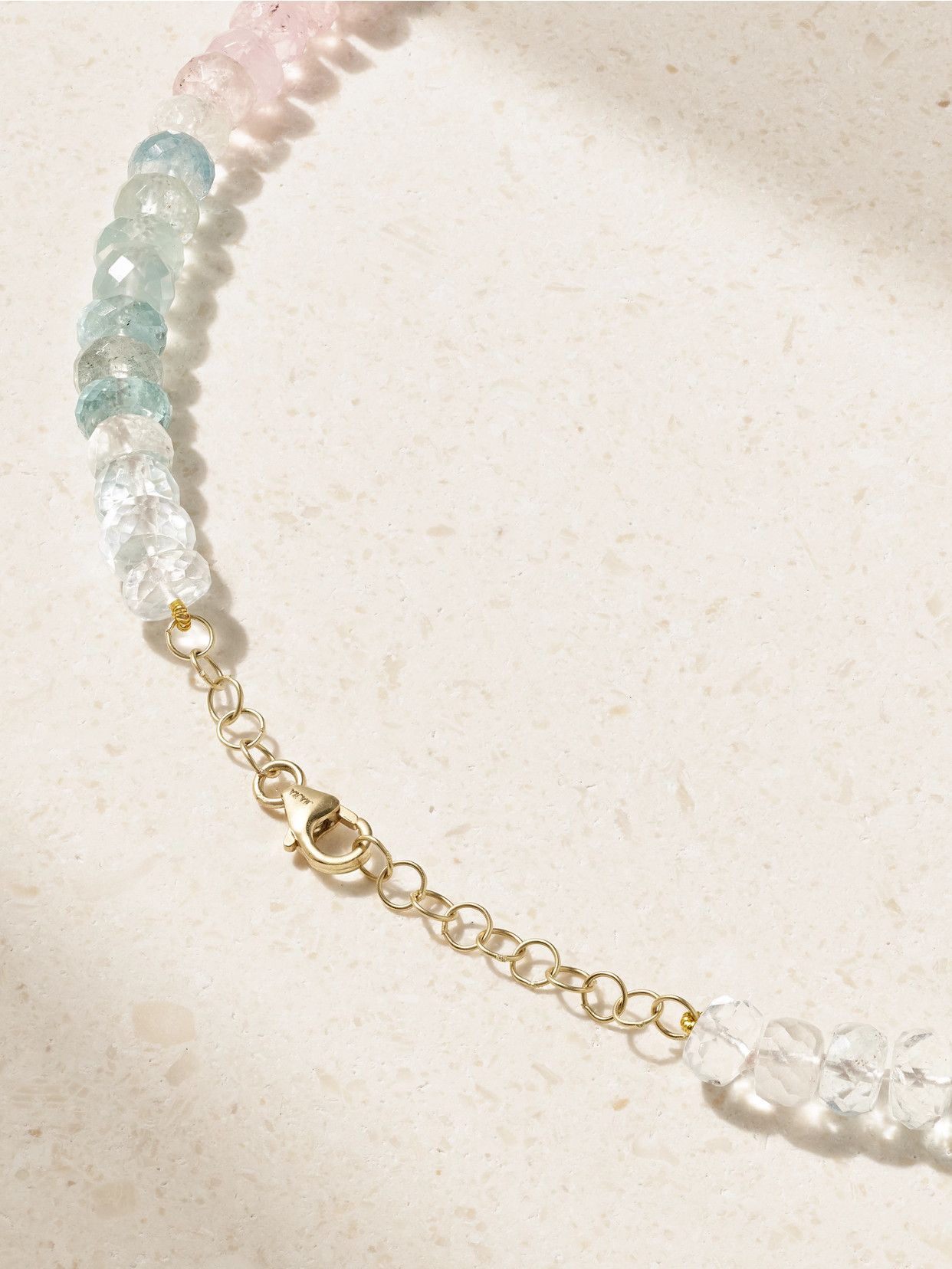 Jia Jia Gold Morganite Necklace In Pink