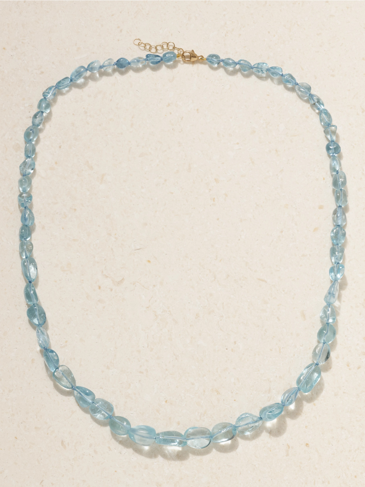 Jia Jia Arizona Jumbo Candy 14-karat Gold Aquamarine Necklace In Blue