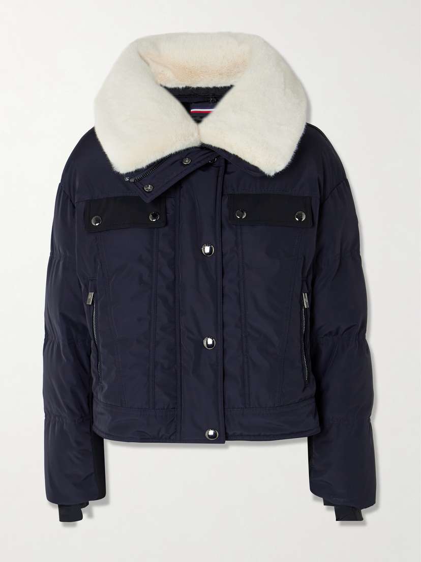 Fusalp Lakki Plush-trimmed Quilted Padded Canvas Jacket