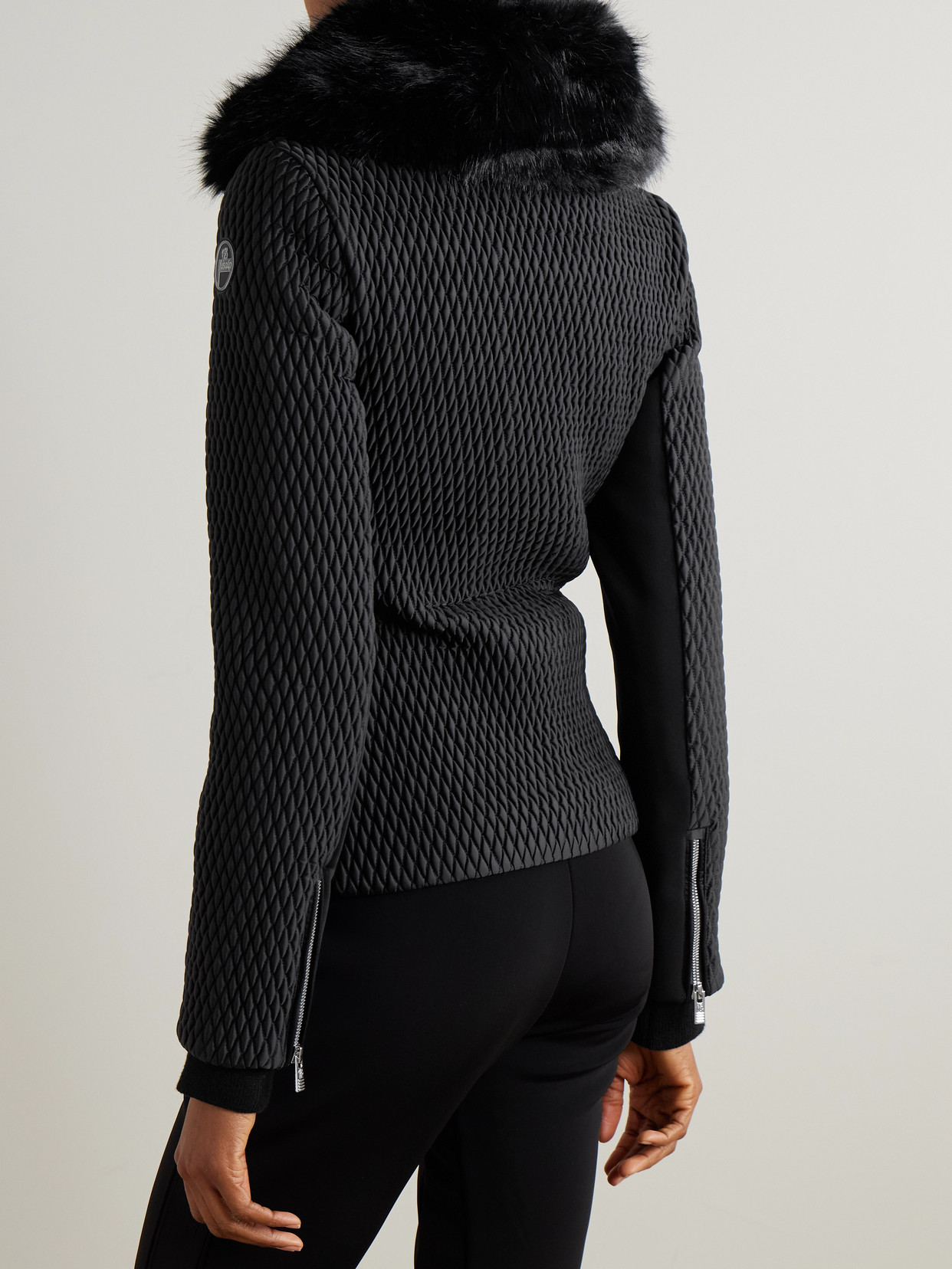 Montana Plush-Trimmed Paneled Quilted Padded Ski Jacket