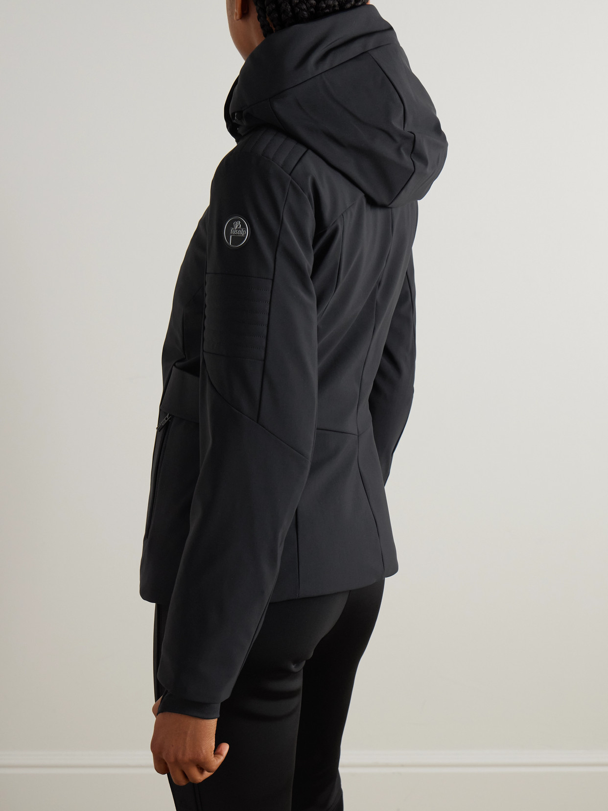 Katarina Hooded Paneled Shell Ski Jacket