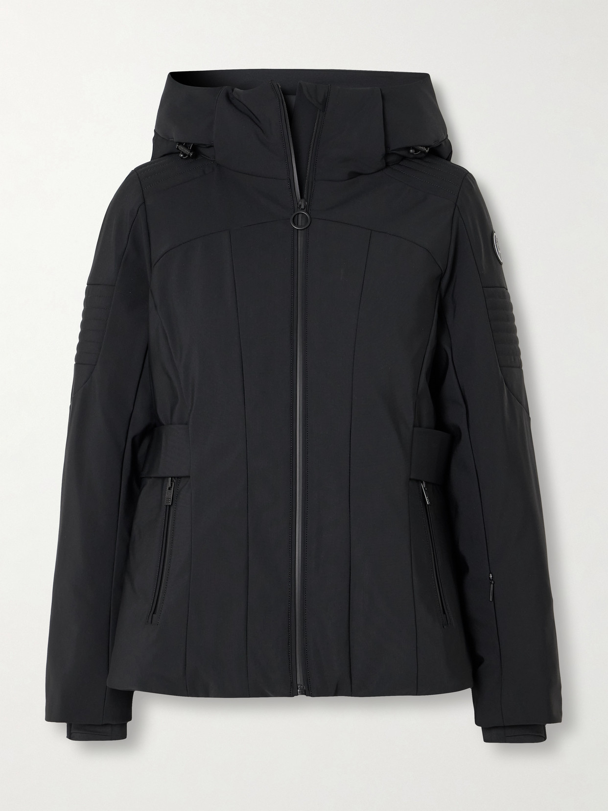 Fusalp Katarina Hooded Paneled Shell Ski Jacket In Black