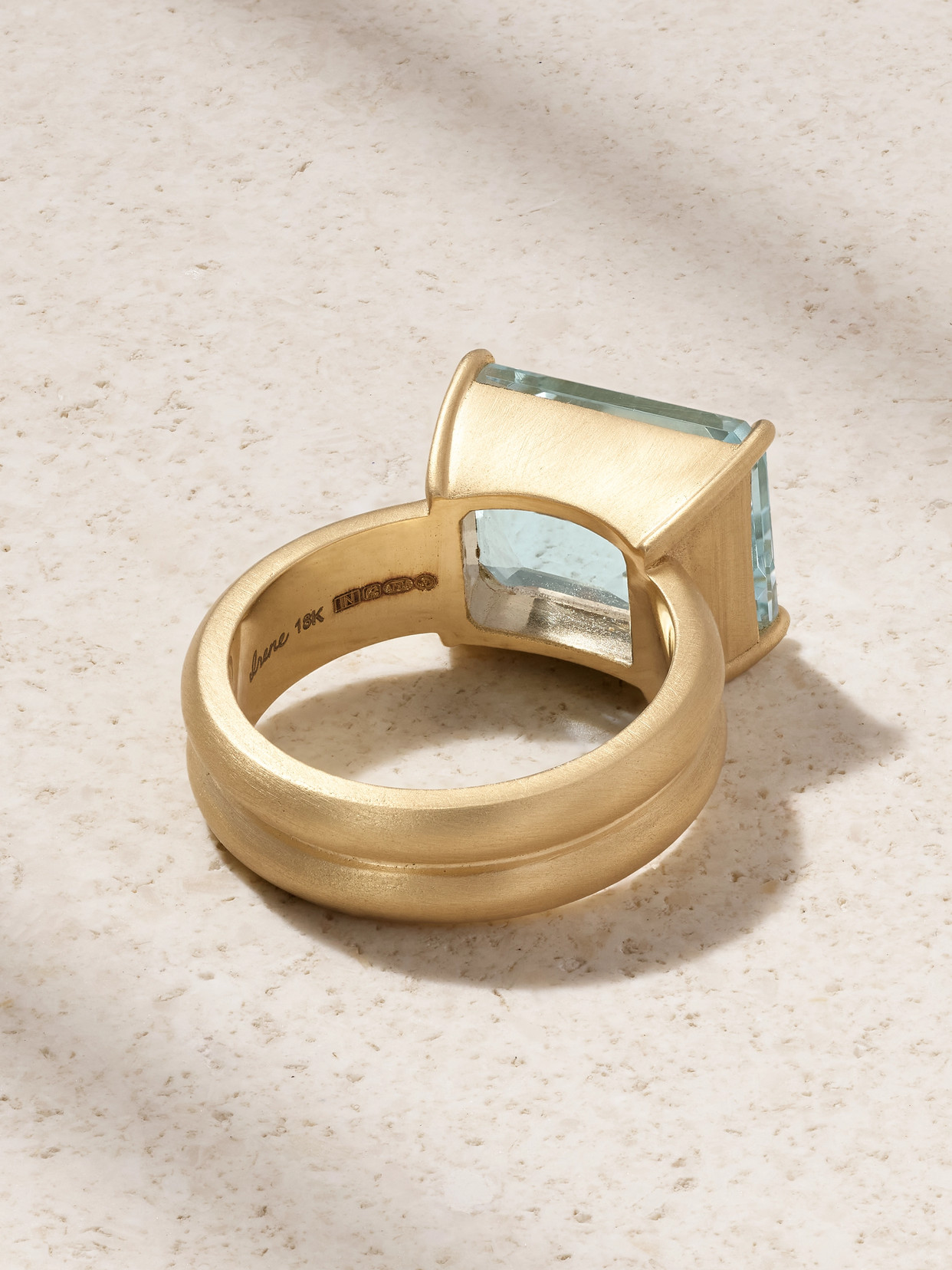 Irene Neuwirth Gemmy Gem 18-karat Gold Aquamarine Ring In Gold