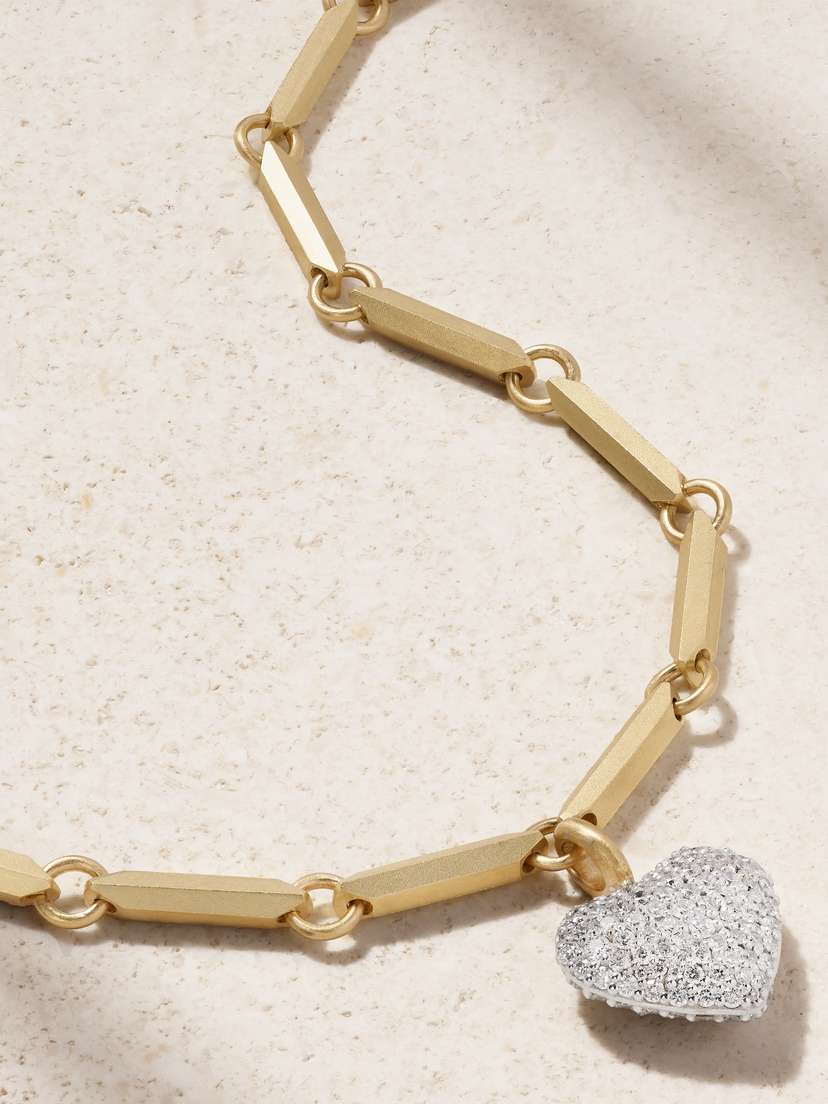 Irene Neuwirth 18-karat Yellow And White Gold Diamond Necklace