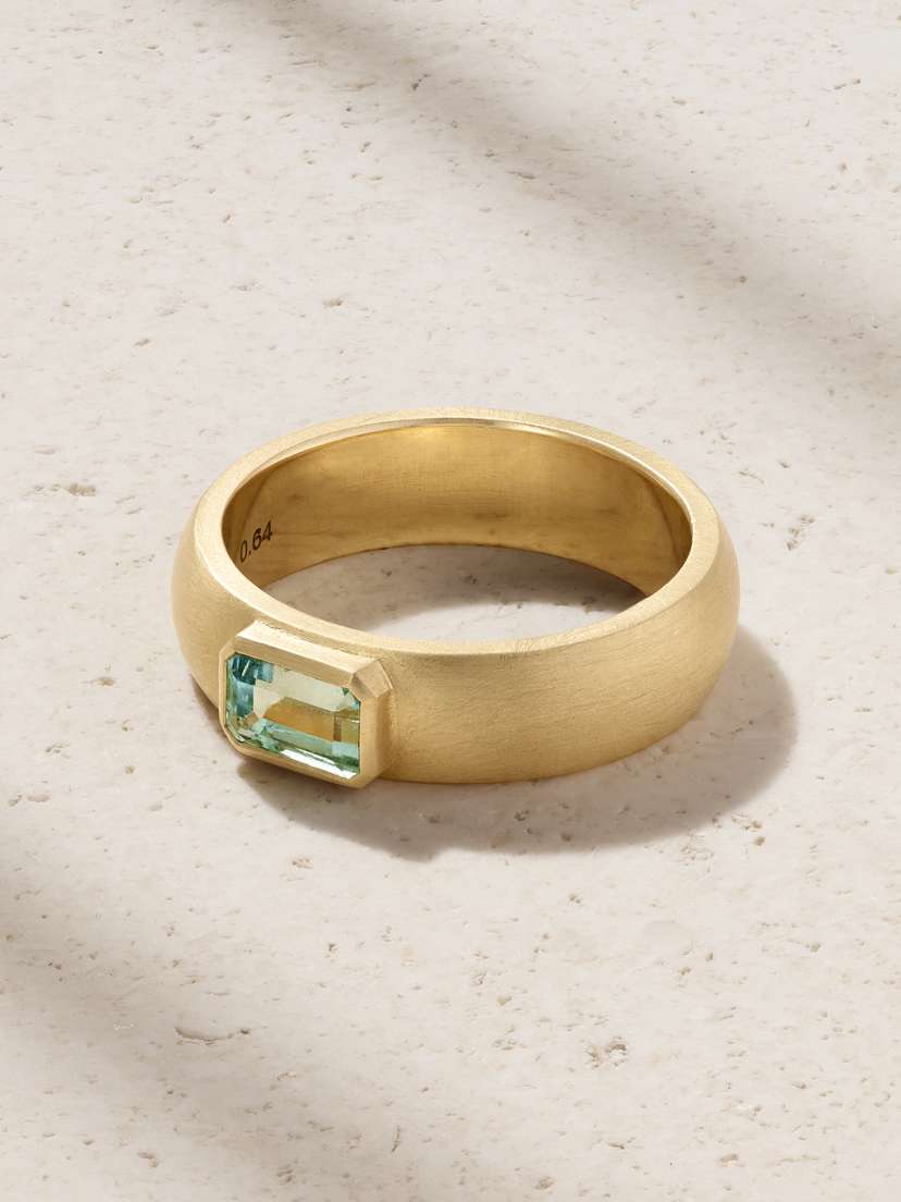 Irene Neuwirth Gem Drop 18-karat Gold Emerald Ring