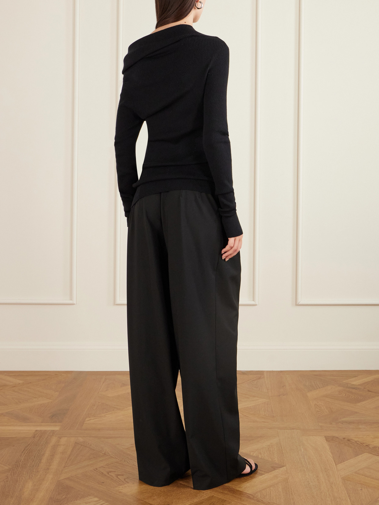 Agie Ribbed Cotton And Cashmere-Blend Sweater
