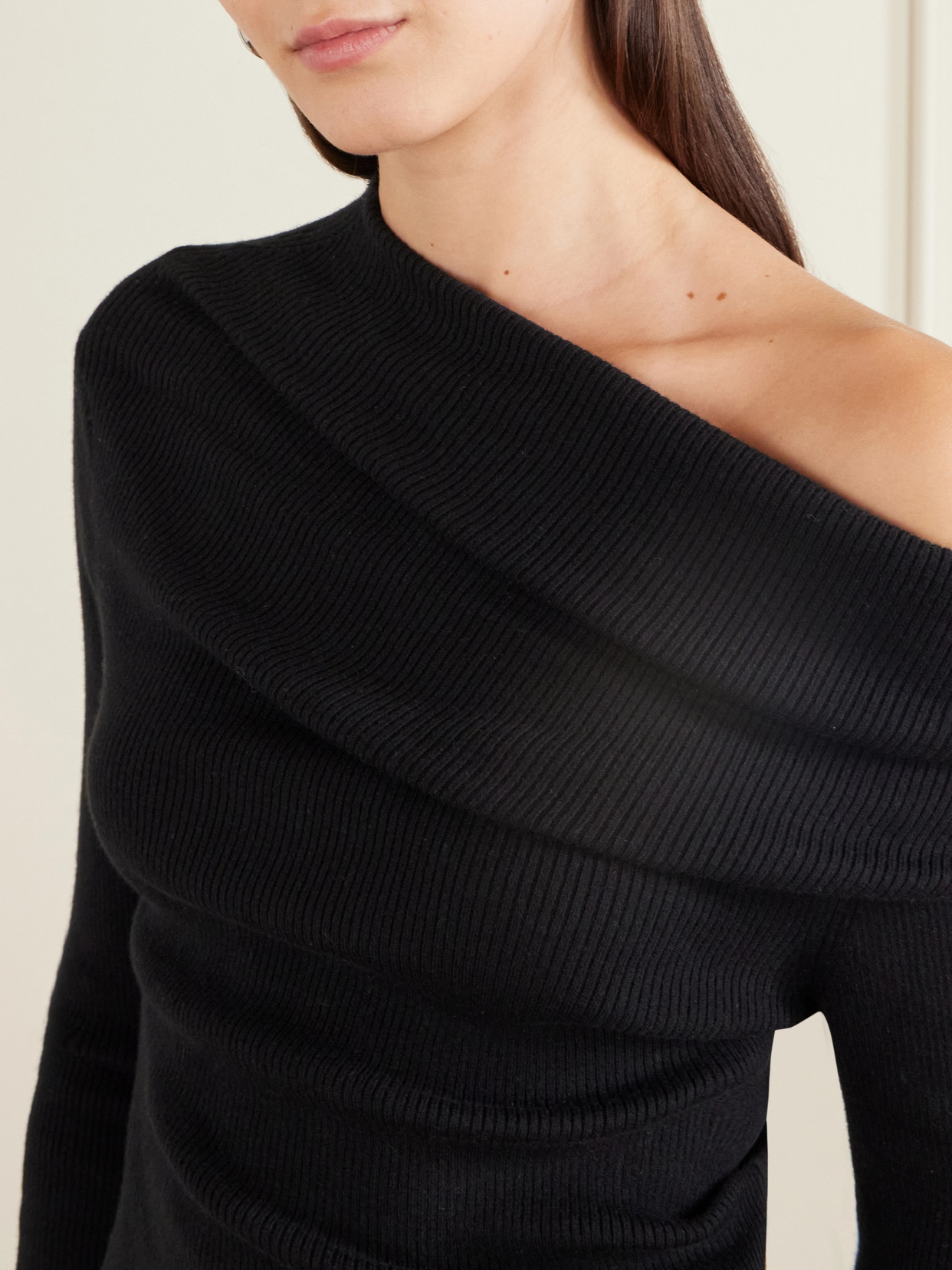 Agie Ribbed Cotton And Cashmere-Blend Sweater
