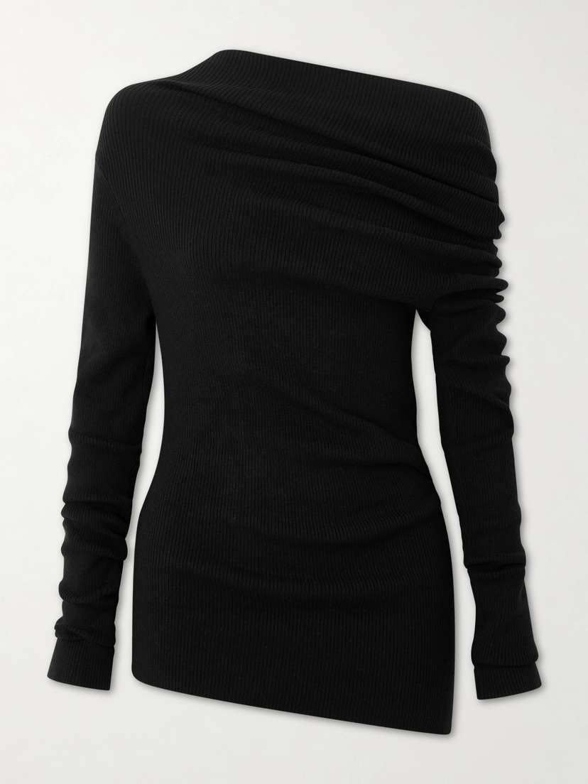 Lisa Yang Agie Ribbed Cotton And Cashmere-blend Sweater