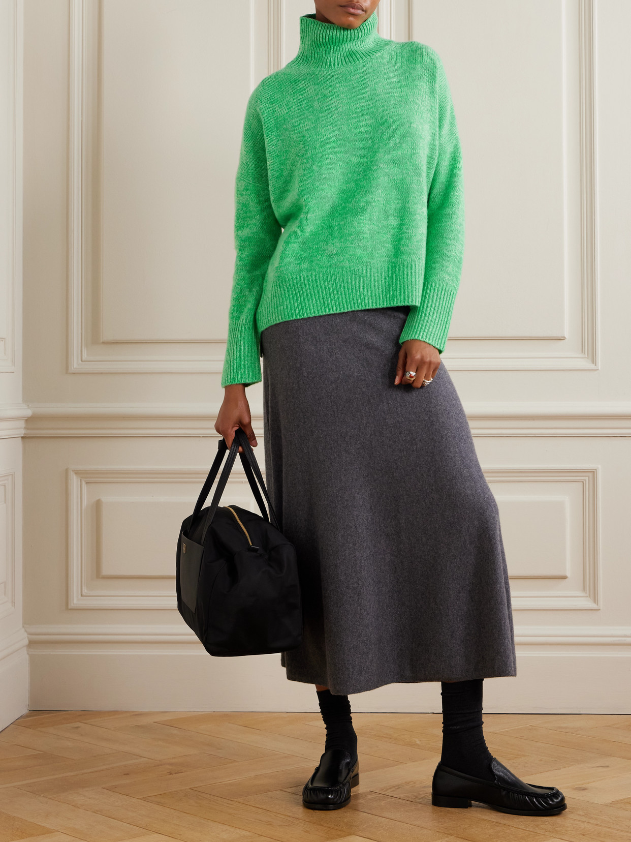 Heidi Cashmere Turtleneck Sweater