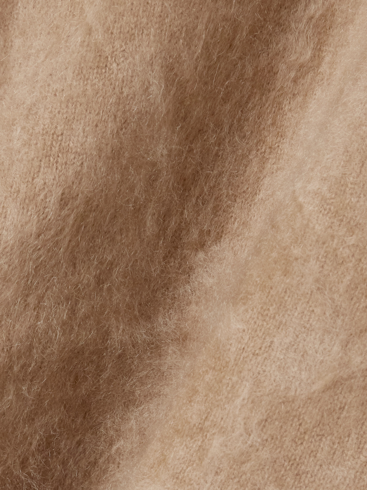 Leya Brushed-Cashmere Turtleneck Top