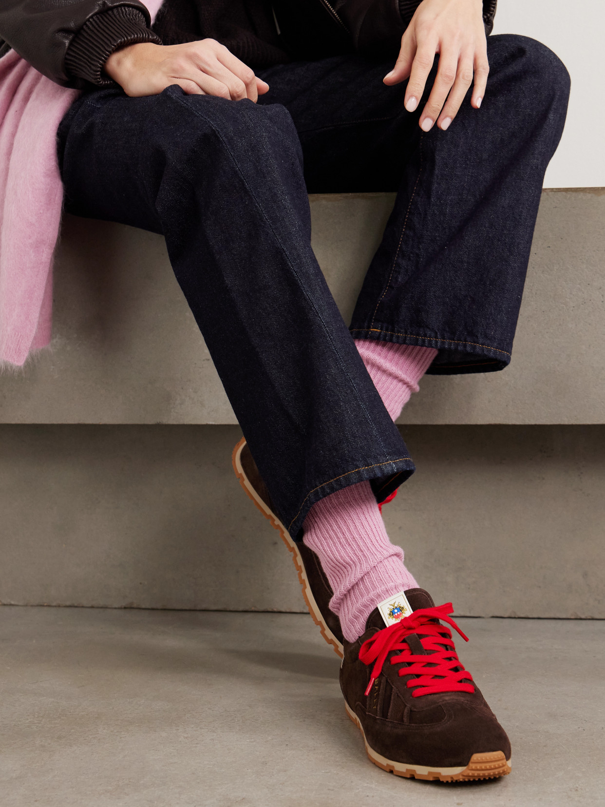 Lisa Yang Zera Ribbed Cashmere Socks In Pink