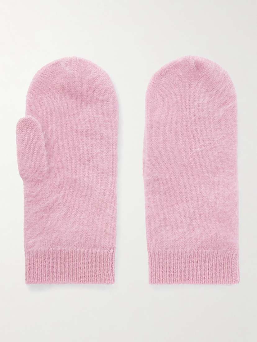 Lisa Yang Brushed-cashmere Mittens
