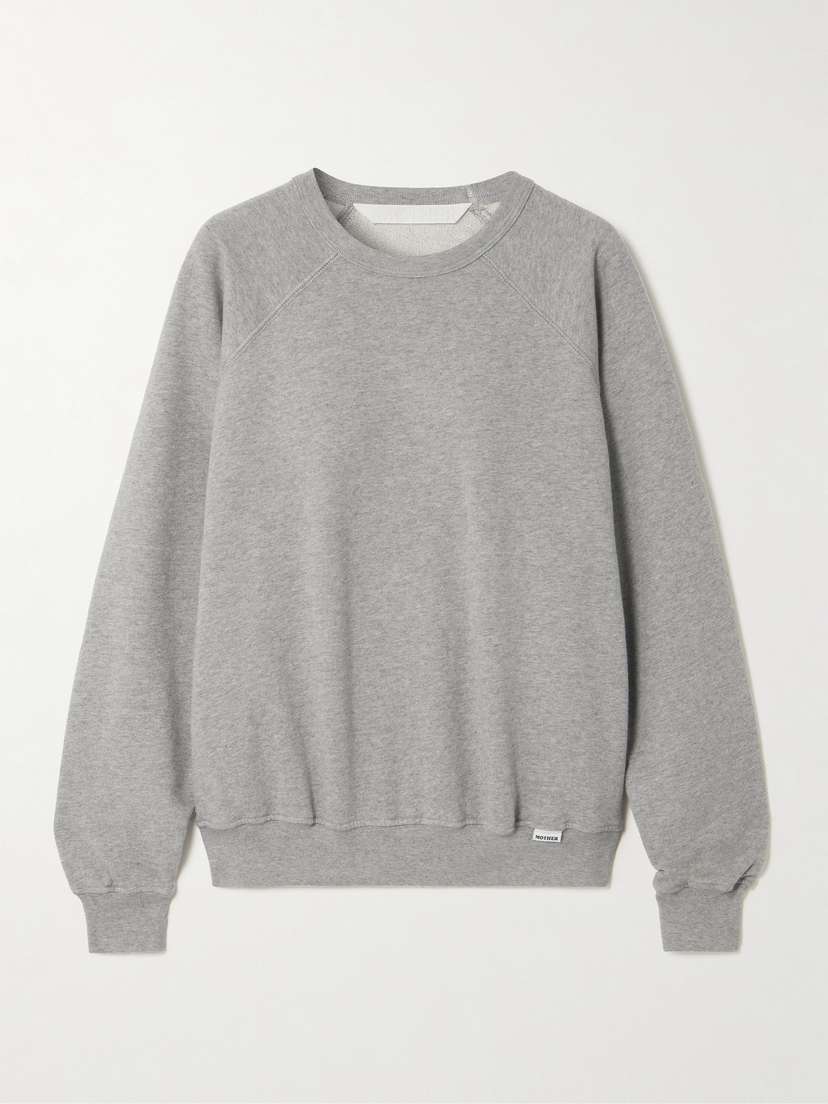 Mother The Biggie Concert Cotton-jersey Sweatshirt