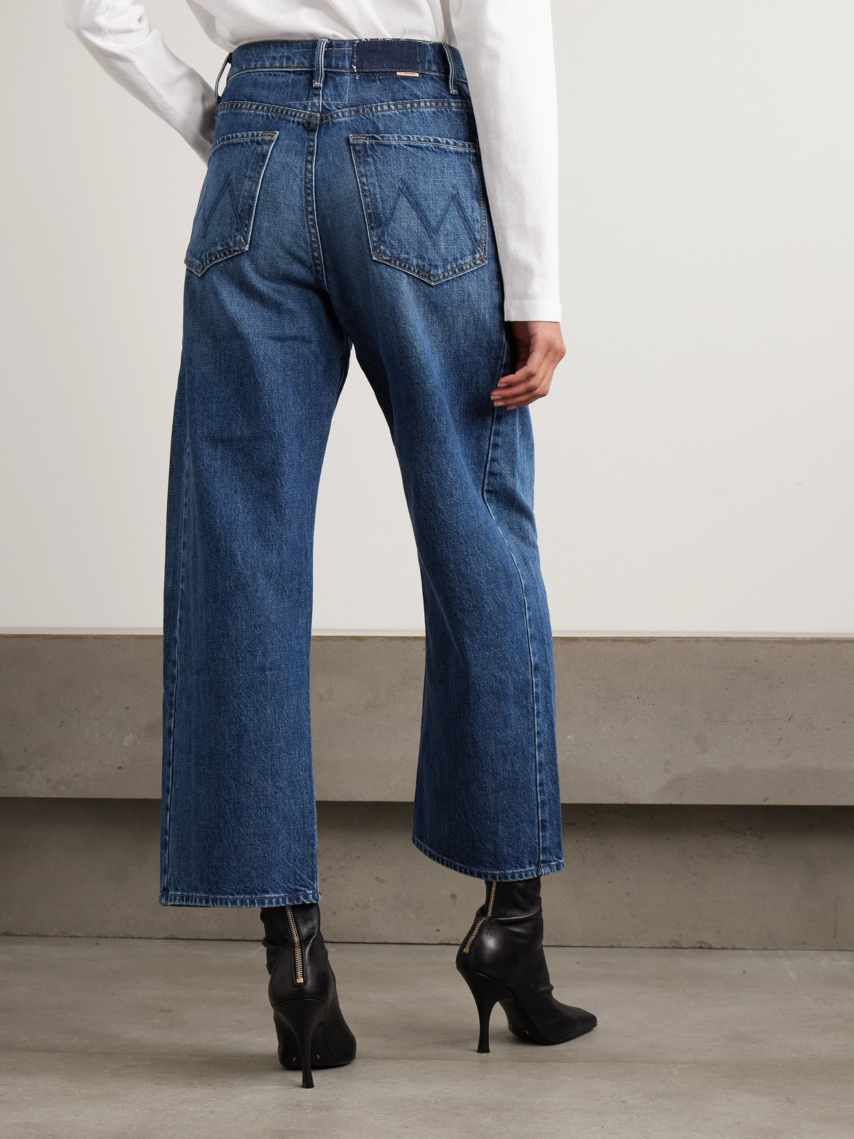 The Half Pipe Ankle High-Rise Barrel-Leg Jeans