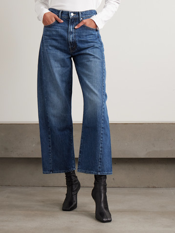 MOTHER The Half Pipe Ankle high-rise barrel-leg jeans