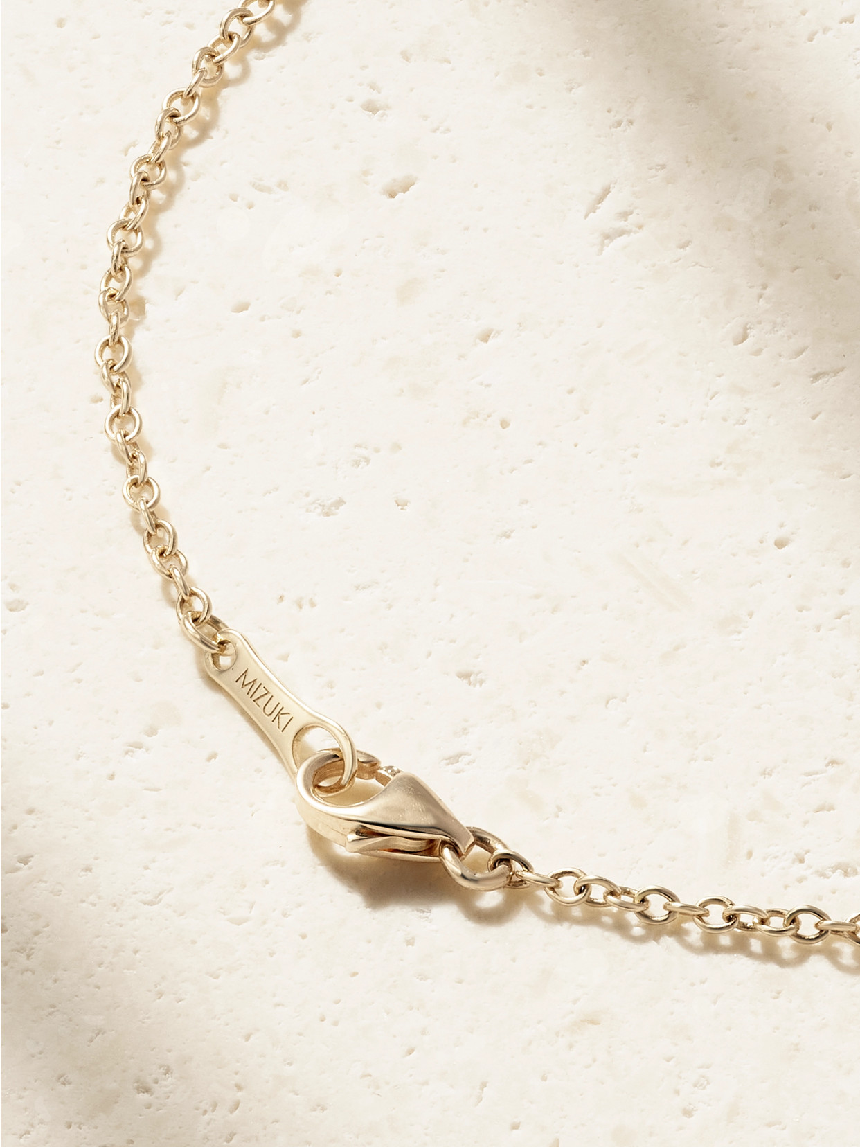 Mizuki Arrow 18-karat Yellow And White Gold Diamond Necklace In Gold