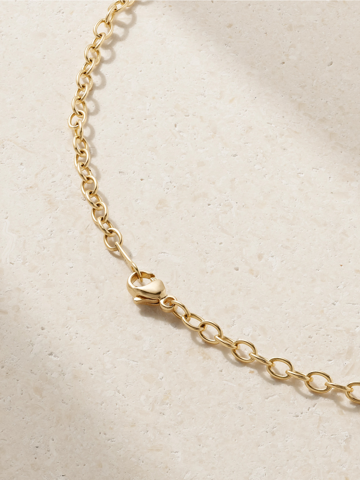 Mizuki Heart 18-karat Gold Diamond Necklace In Gold