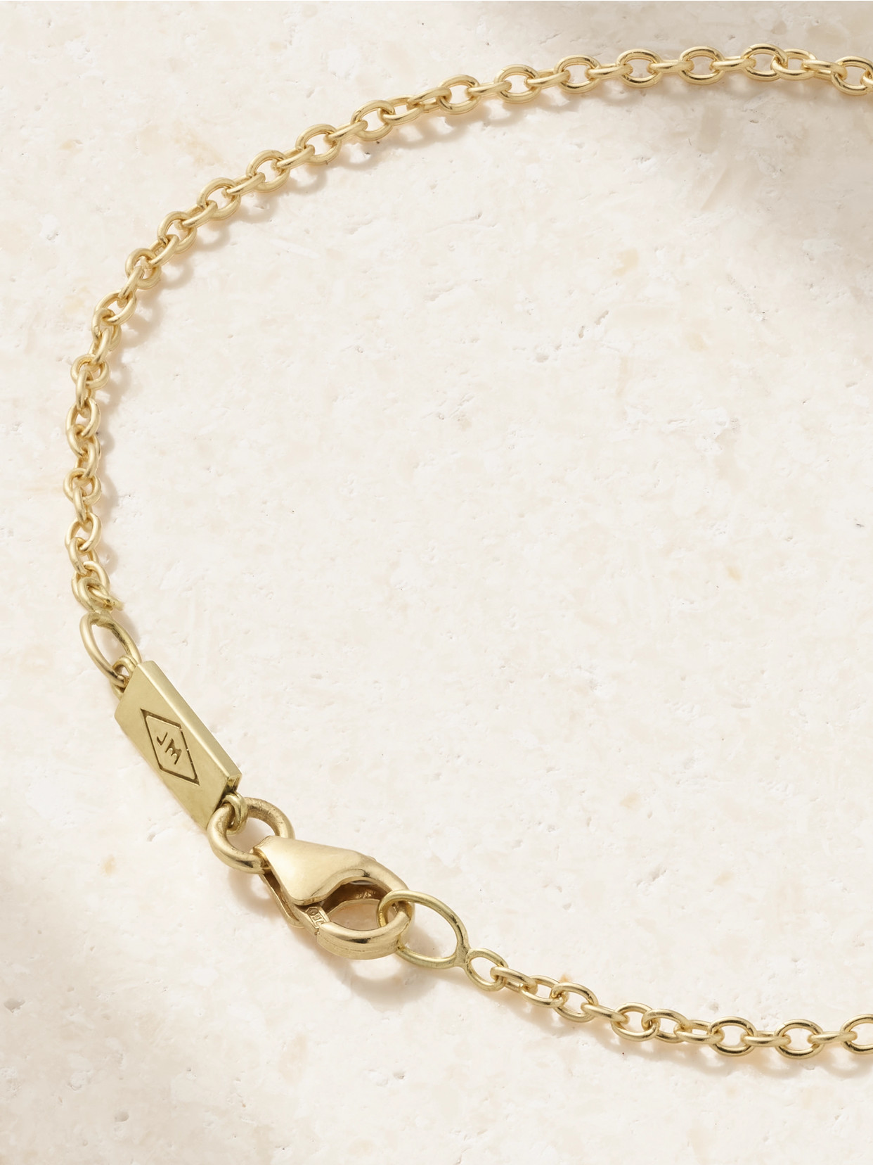 Jennifer Meyer Open Heart 18-karat Gold Diamond Bracelet In Gold