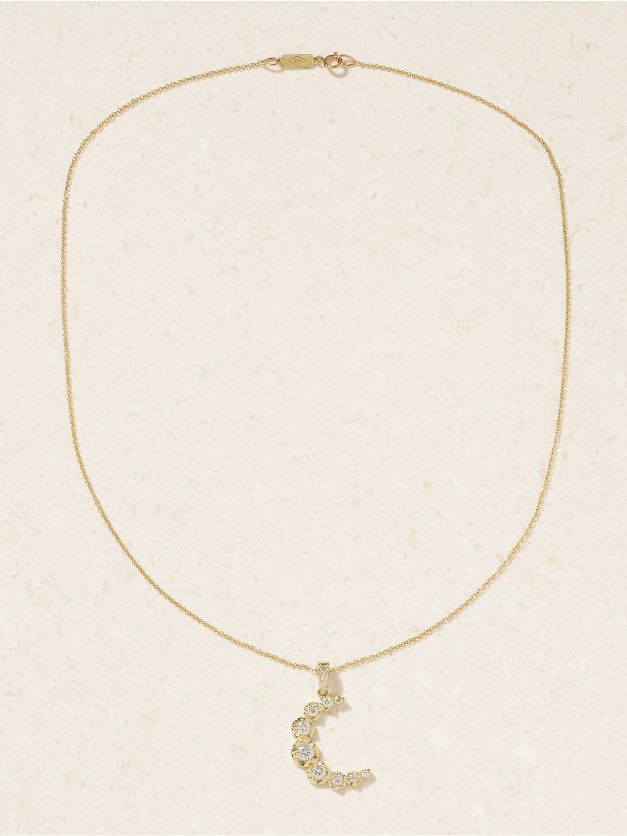 Jennifer Meyer Moon 18-karat Gold Diamond Necklace In Gold