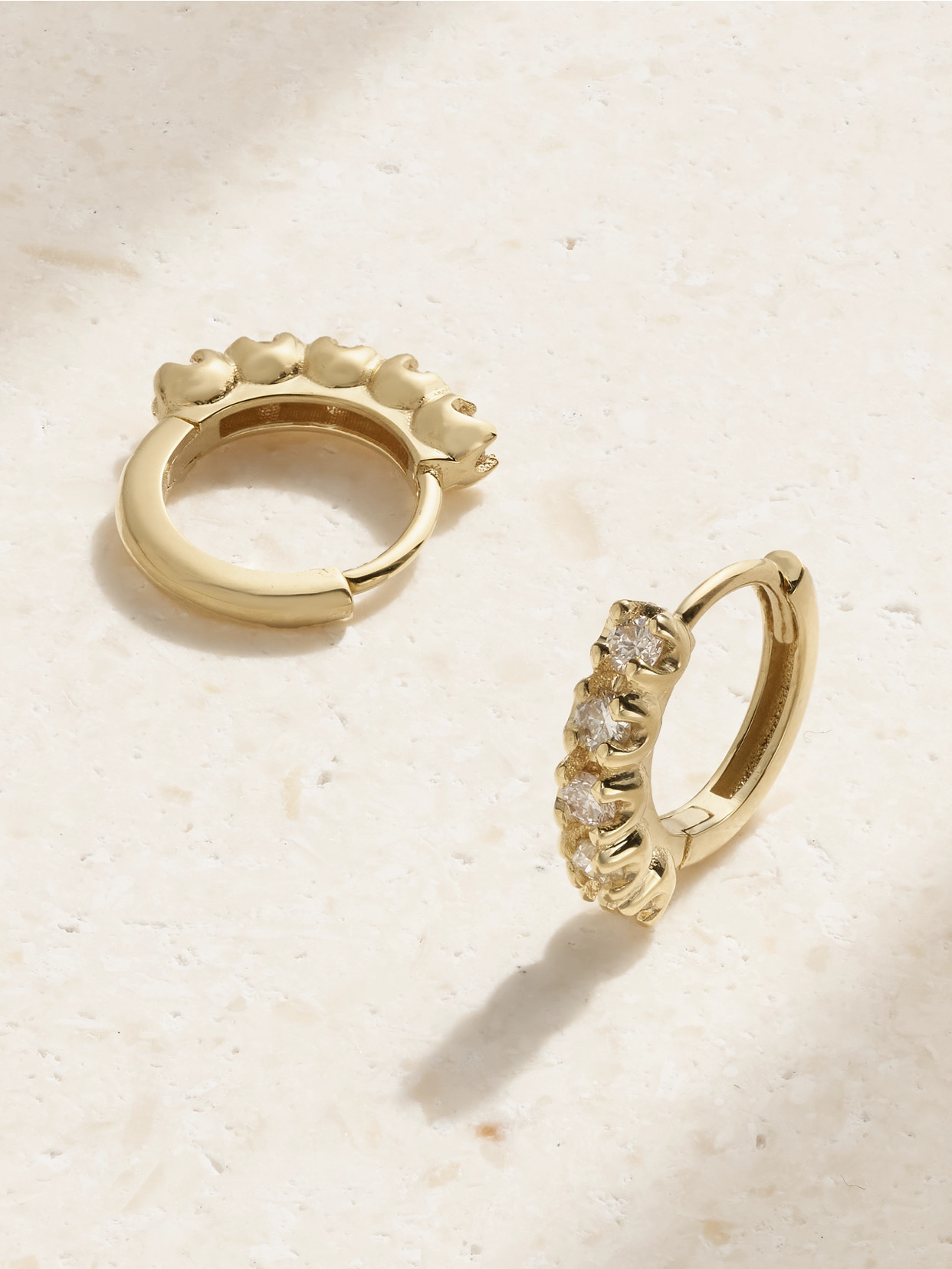 Jennifer Meyer 18-karat Gold Diamond Hoop Earrings In Gold