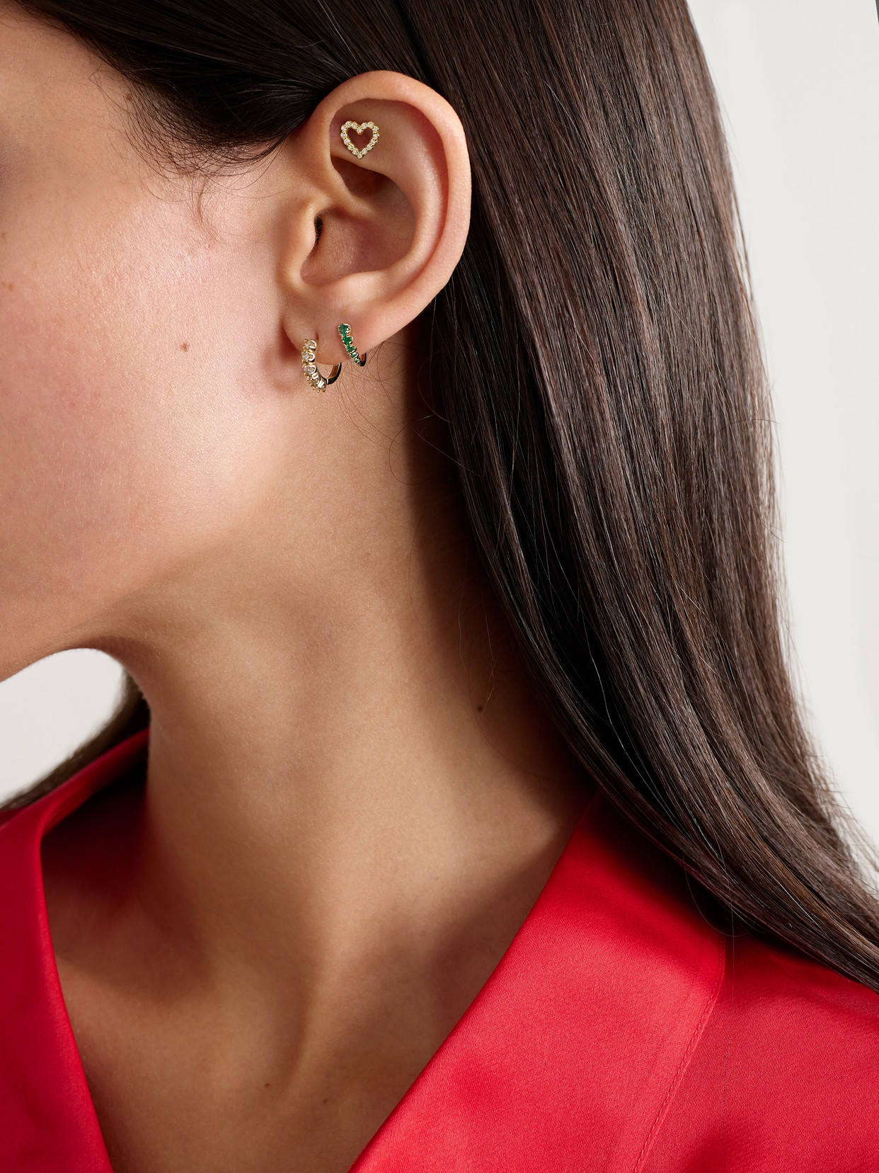 Jennifer Meyer 18-karat Gold Diamond Hoop Earrings In Gold