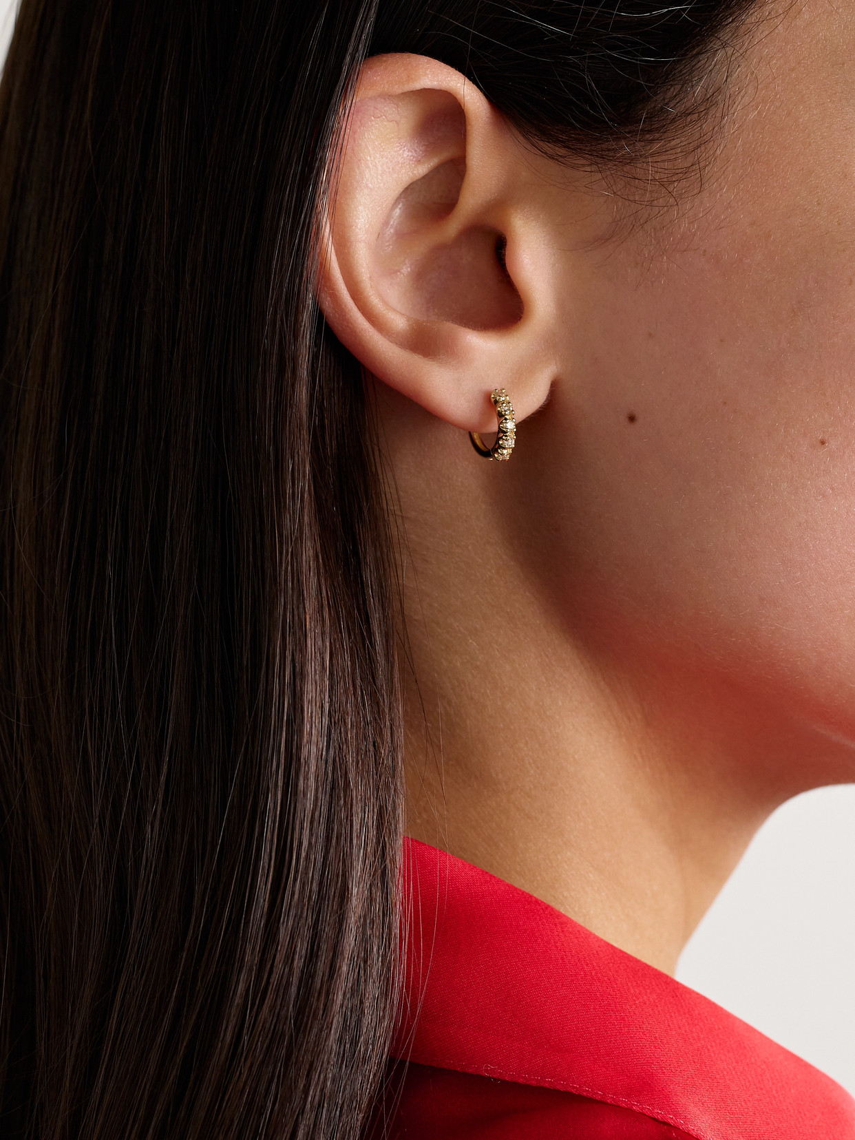 Jennifer Meyer 18-karat Gold Diamond Hoop Earrings In Gold