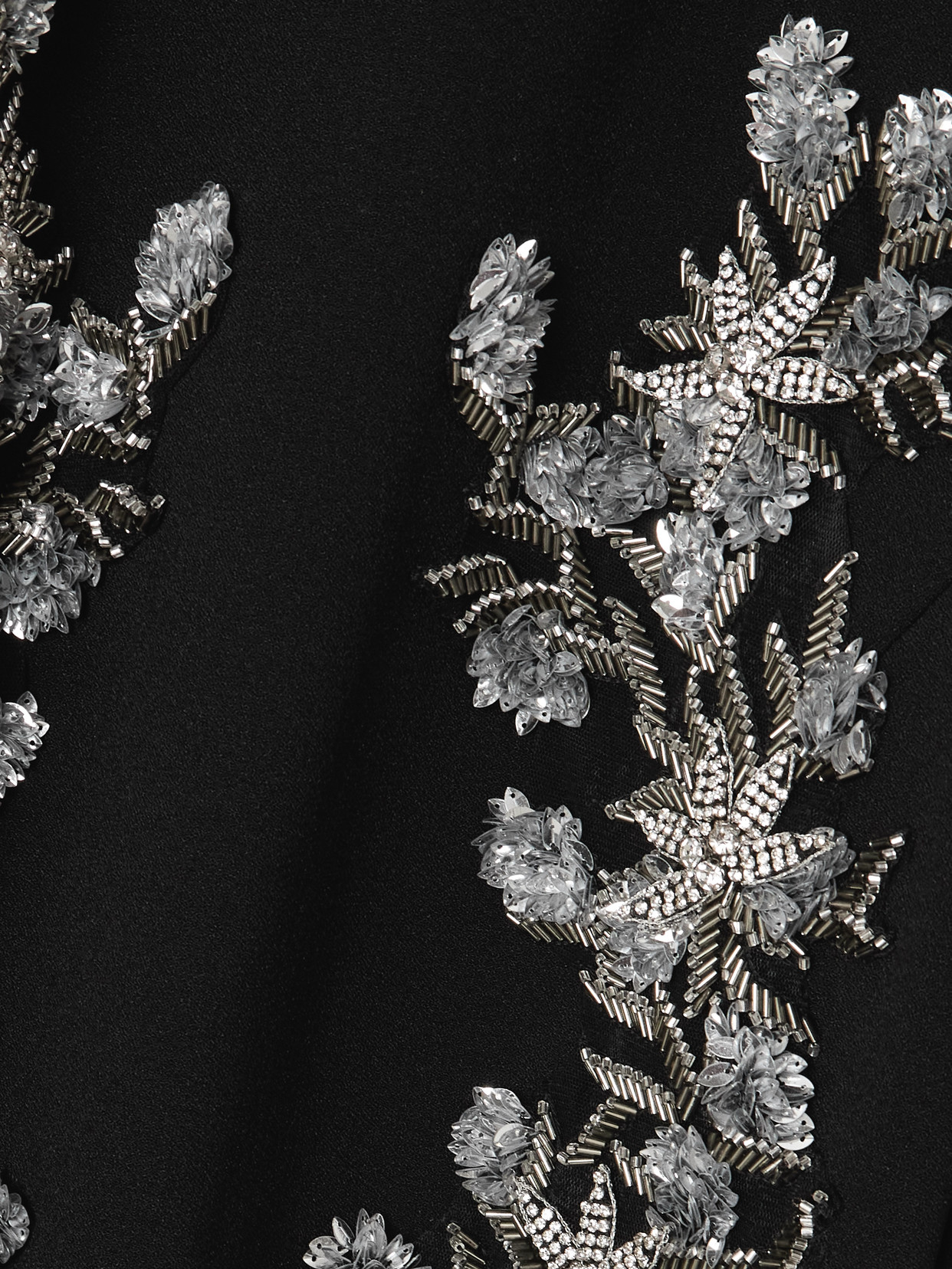 Rebecca Vallance Zephyr Embellished Crepe Gown In Black