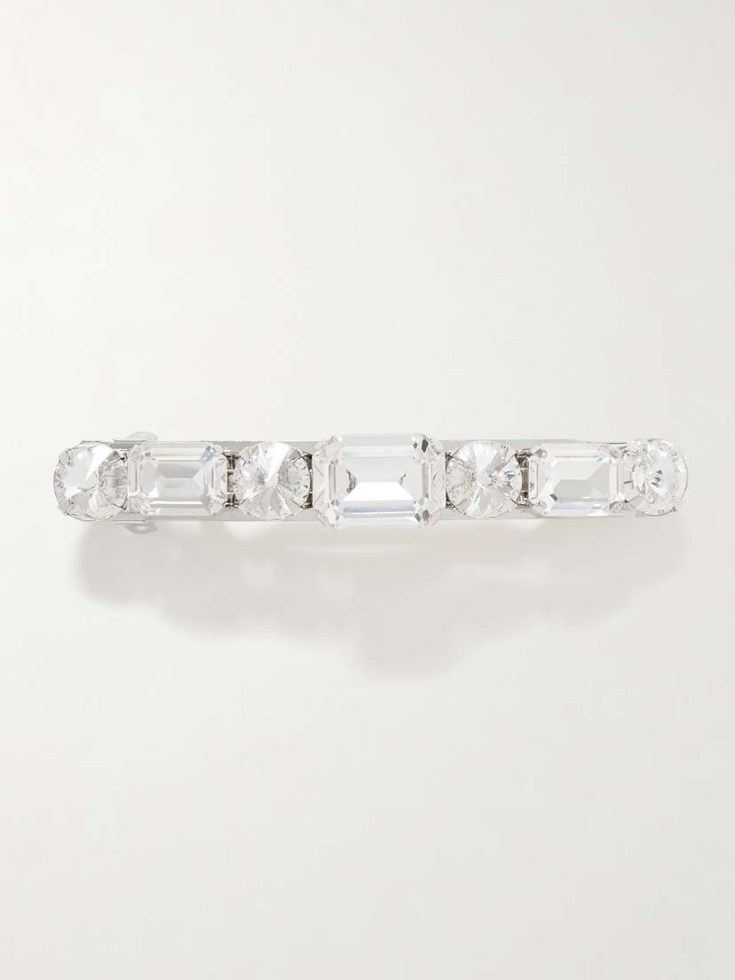 Jennifer Behr Justine Silver-tone Crystal Hair Clip