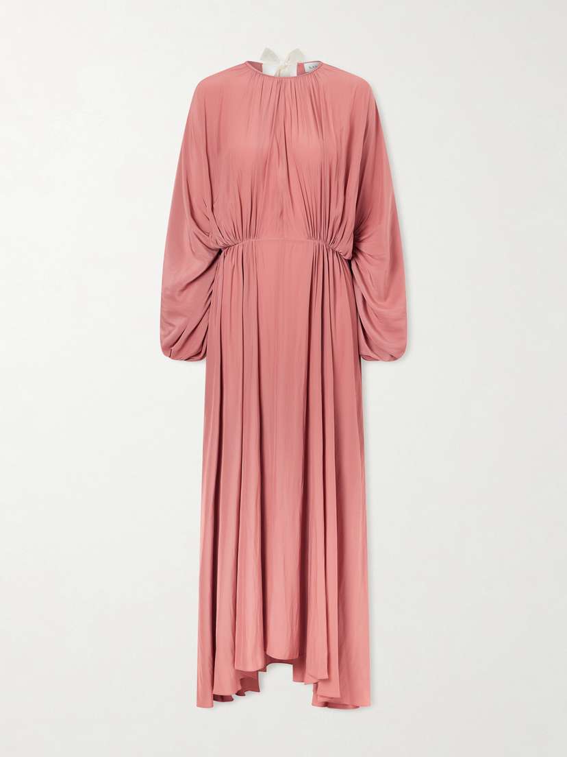 Lanvin Open-back Woven Maxi Dress