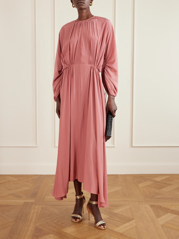 Lanvin Open-back woven maxi dress