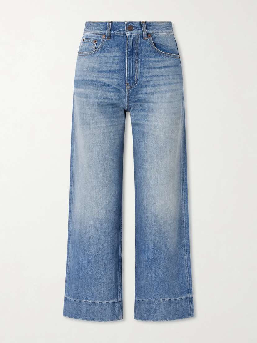 Chloé Organic Cropped Straight-leg Jeans