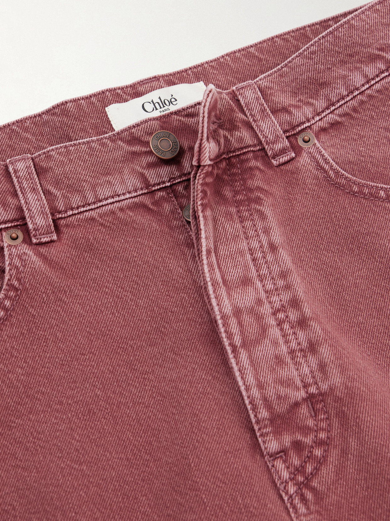 Chloé - Organic Mid-Rise Tapered Jeans