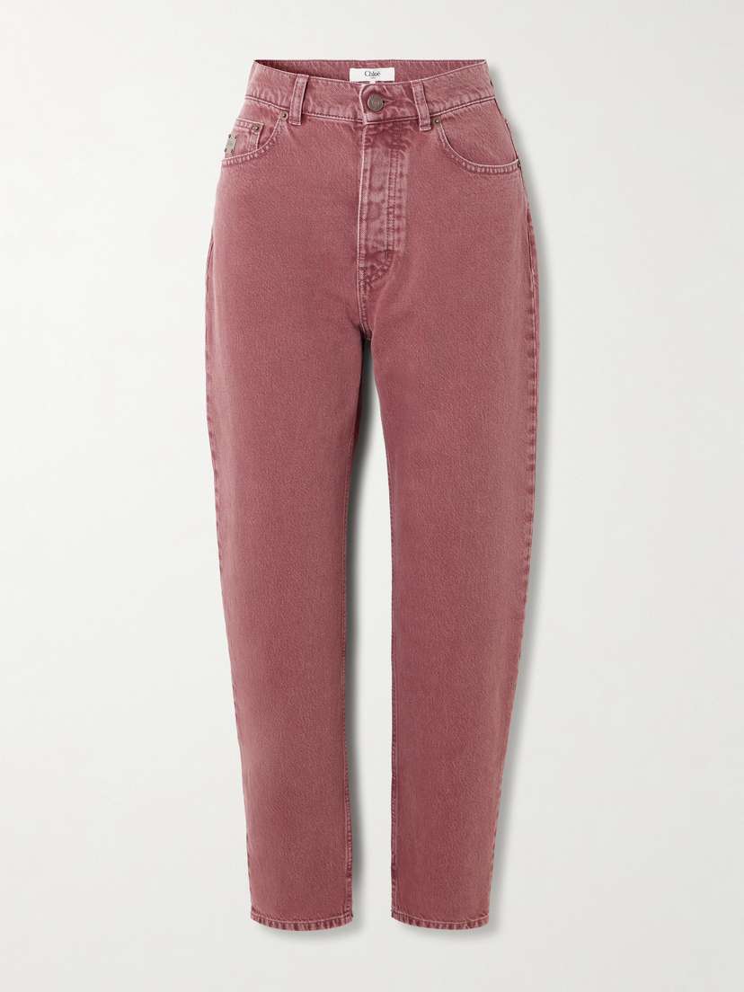 Chloé Organic Mid-rise Tapered Jeans