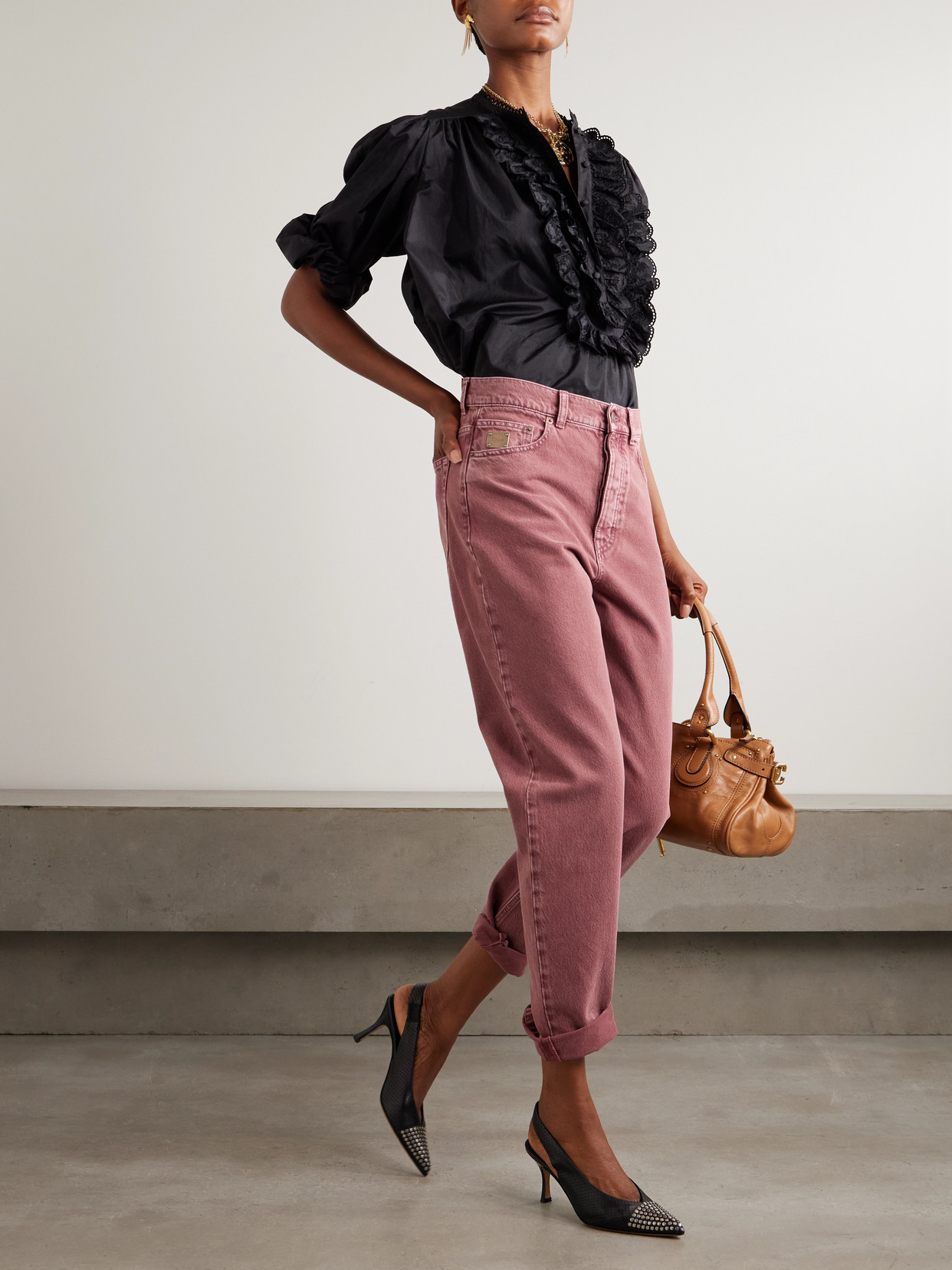 Chloé - Organic Mid-Rise Tapered Jeans