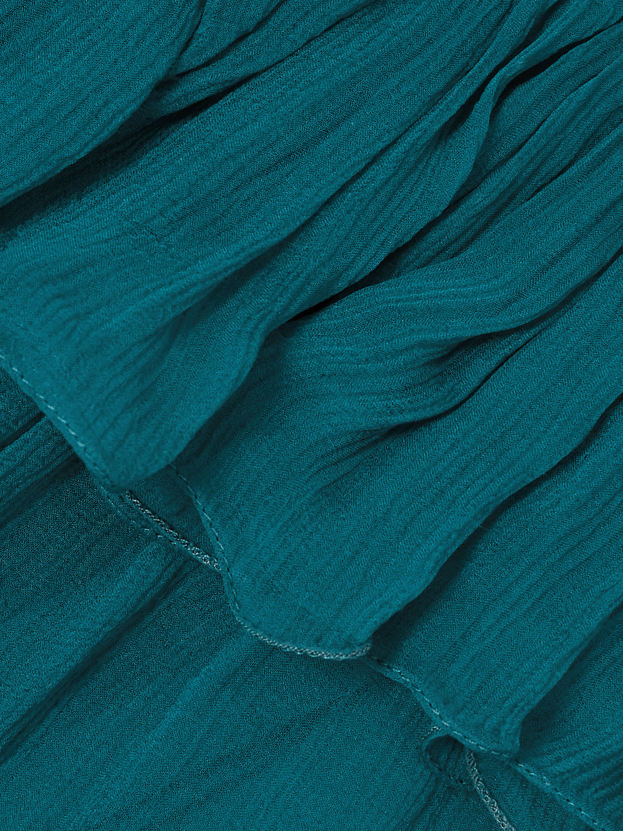 Chloé Tiered Organic Silk-mousseline Maxi Skirt In Blue