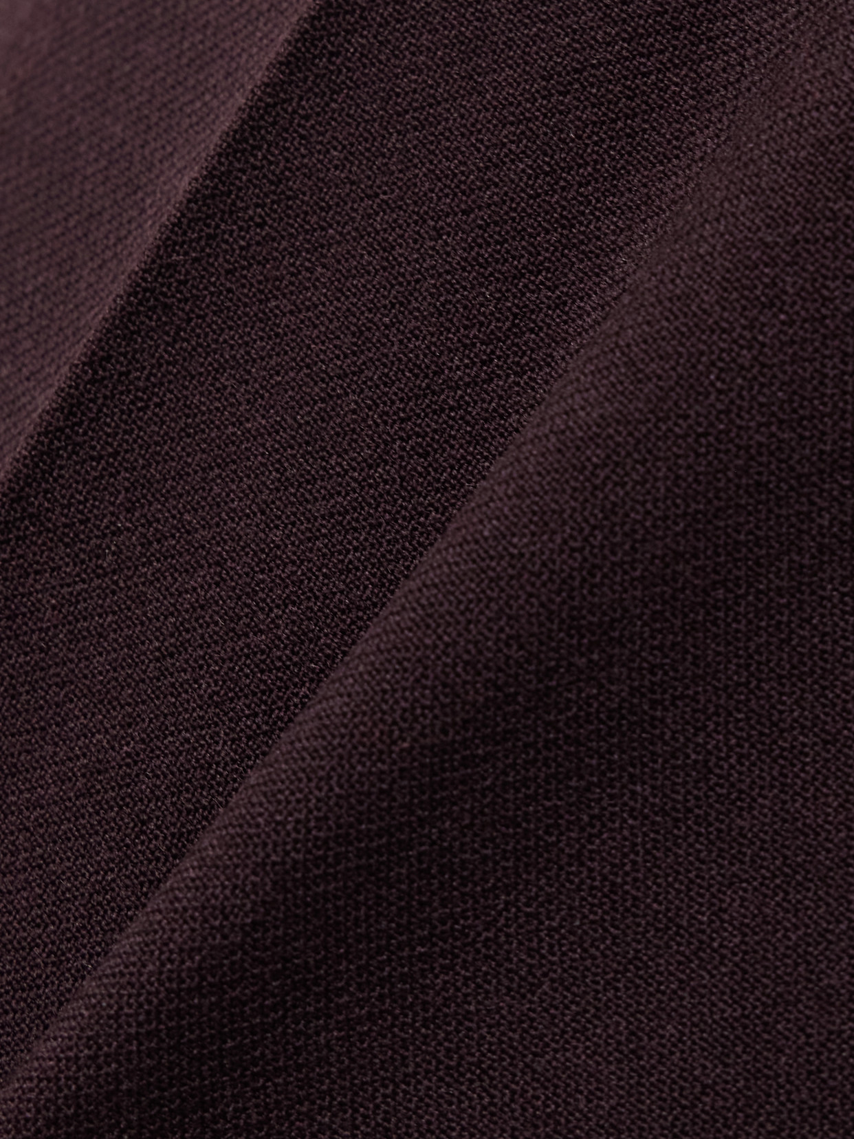 Chloé Lower Impact Wool Crepe Straight-leg Ankle Pants In Purple