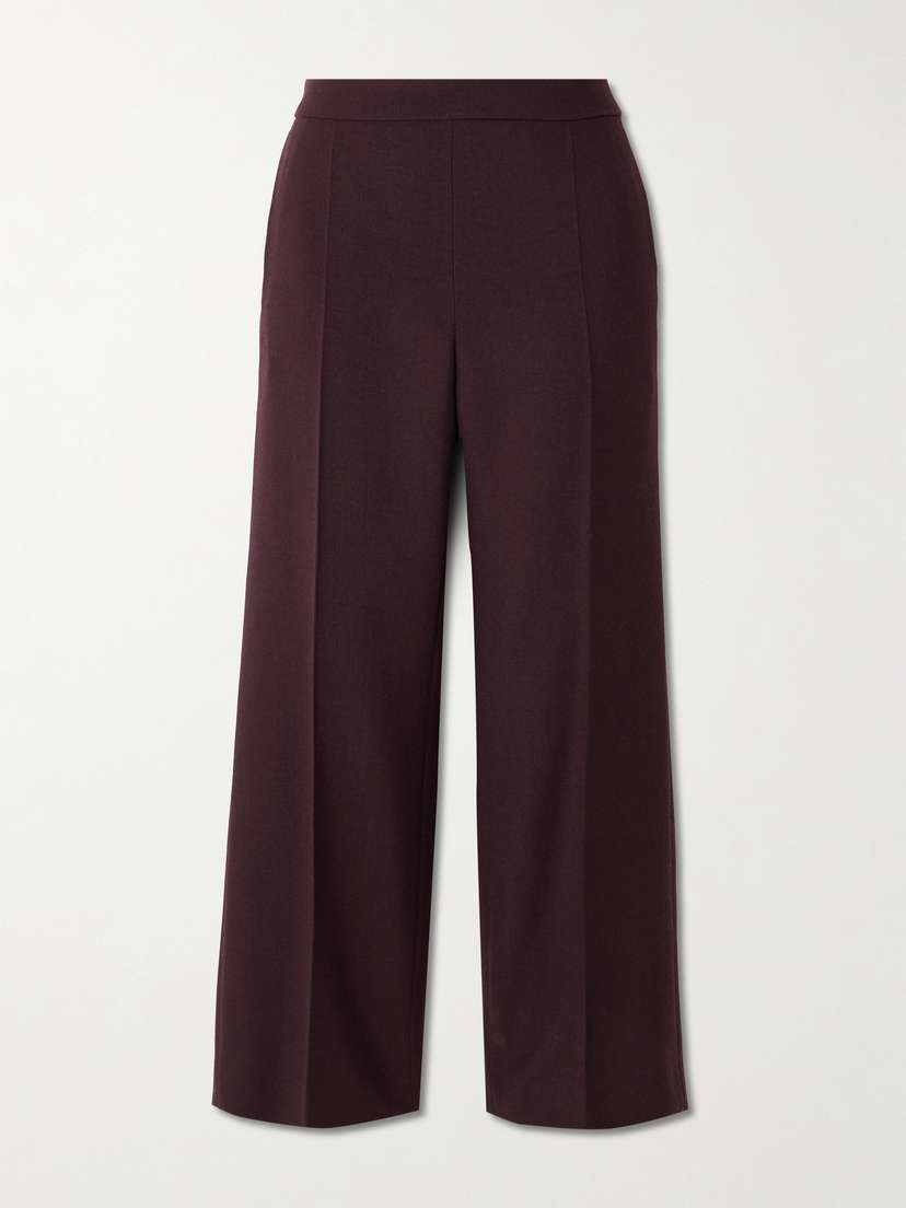 Chloé Wool-crepe Straight-leg Pants